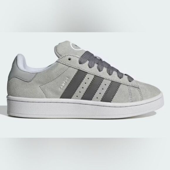 New Adidas Campus 00s Shoes sneakers suede leather Grey Two/Charcoal/Cloud 10.5 - Picture 1 of 12
